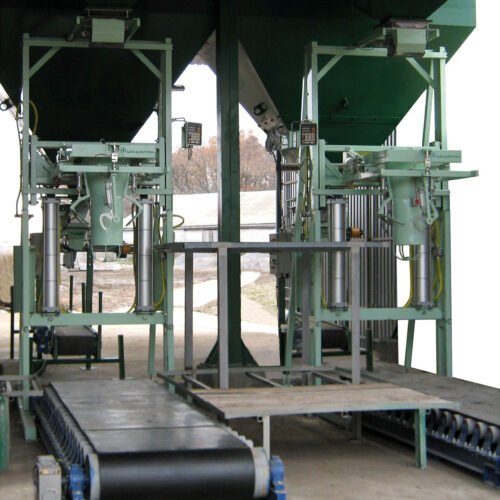 Batcher of soft containers filling (big bags)